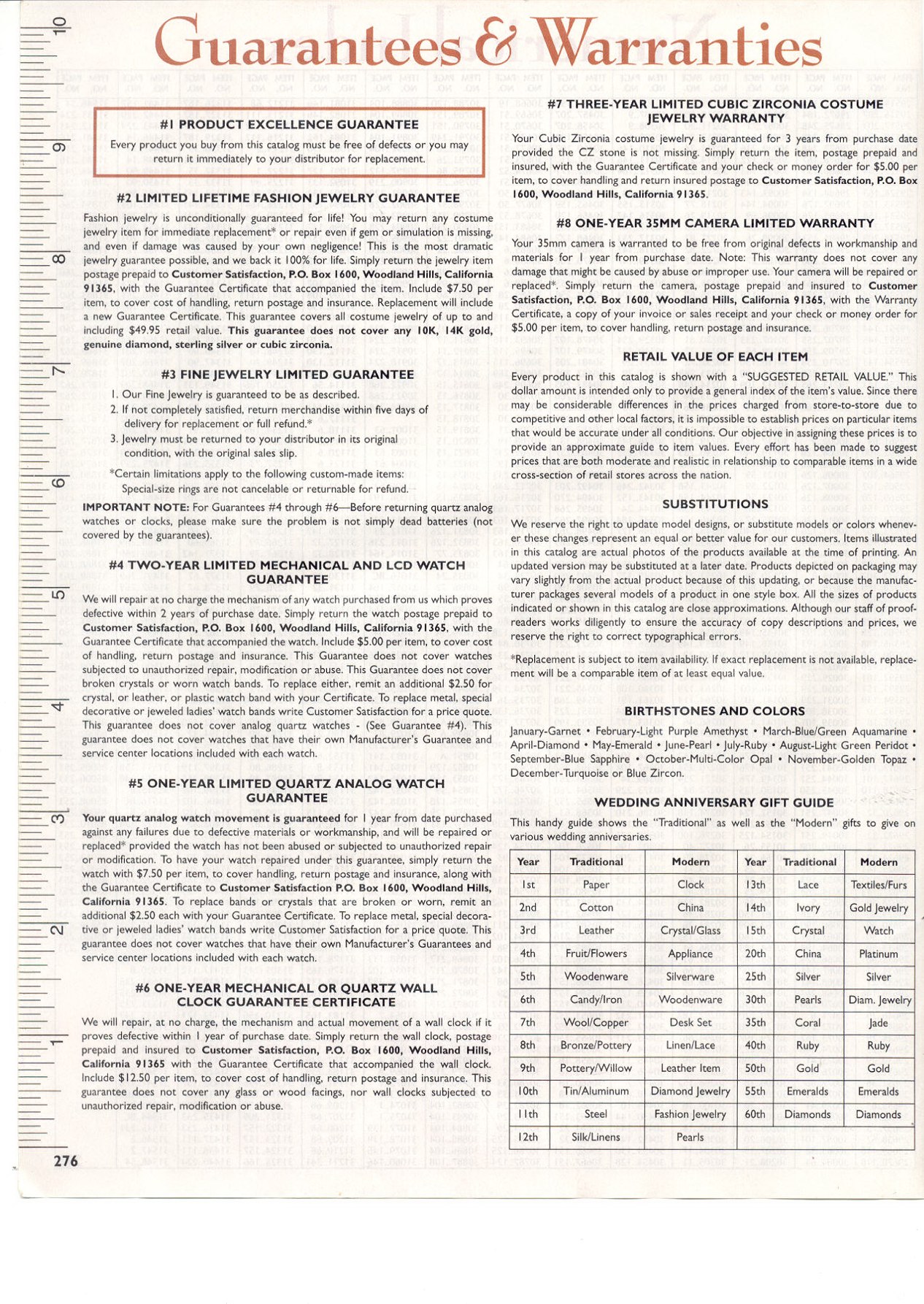 wholesale products warentee imformation